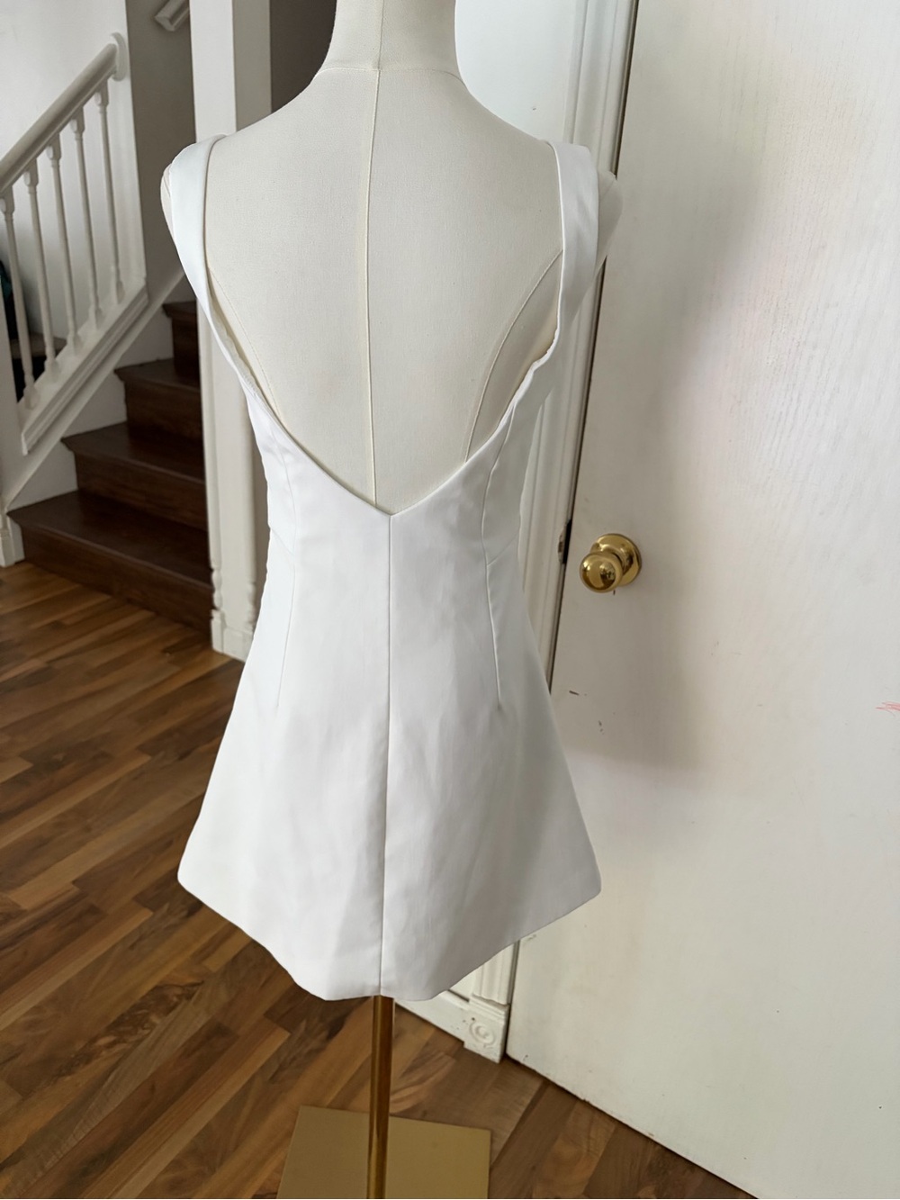 Peppermayo White Sleeveless Backless Mini Shift Dress, Small, NWOT - Picture 2 of 10